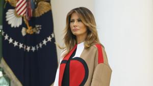 First lady Melania Trump participates in a ceremony to pardon the National Thanksgiving Turkey in the Rose Garden of the White House in Washington, Tuesday, Nov. 20, 2018. (AP Photo/Carolyn Kaster)(AP) First lady Melania Trump participates in a ceremony to pardon the National Thanksgiving Turkey in the Rose Garden of the White House in Washington, Tuesday, Nov. 20, 2018. (AP Photo/Carolyn Kaster)(AP)