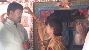 BJP candidate Yunus Khan visit a Shiv temple in Tonk, his constituency. He is pitted against Sachin Pilot of Congress in the December 7 Rajasthan assembly polls.(HT Photo) BJP candidate Yunus Khan visit a Shiv temple in Tonk, his constituency. He is pitted against Sachin Pilot of Congress in the December 7 Rajasthan assembly polls.(HT Photo)
