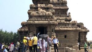 The Shore temple at Mahabalipuram. The Shore temple at Mahabalipuram.