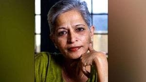 Gauri Lankesh, 55, known for her strong anti-Hindutva views was shot dead in Bengaluru on September 5 last year.(Burhaan Kinu/HT PHOTO) Gauri Lankesh, 55, known for her strong anti-Hindutva views was shot dead in Bengaluru on September 5 last year.(Burhaan Kinu/HT PHOTO)