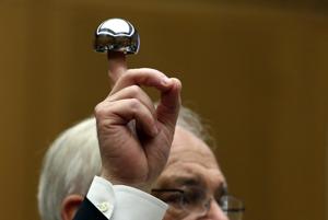 Michael Kelly, attorney for plaintiff Loren Kransky, holds up an ASR XL hip implant in his opening statement to the jury. In the biggest ever payout for disability not leading to death, the government has directed the multinational major Johnson & Johnson (J&J ) to pay up to <span class='webrupee'>₹</span>1.2 crore each along with an additional <span class='webrupee'>₹</span>10 lakh for “non pecuniary” losses as compensation to patients who were sold faulty hip implants between 2006 and 2010(Bloomberg) Michael Kelly, attorney for plaintiff Loren Kransky, holds up an ASR XL hip implant in his opening statement to the jury. In the biggest ever payout for disability not leading to death, the government has directed the multinational major Johnson & Johnson (J&J ) to pay up to <span class='webrupee'>₹</span>1.2 crore each along with an additional <span class='webrupee'>₹</span>10 lakh for “non pecuniary” losses as compensation to patients who were sold faulty hip implants between 2006 and 2010(Bloomberg)