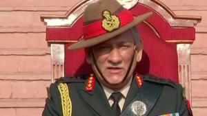 Army Chief General Bipin Rawat was at a function in Pune to review the passing out parade of 135th course of the National Defence Academy.(ANI/Twitter) Army Chief General Bipin Rawat was at a function in Pune to review the passing out parade of 135th course of the National Defence Academy.(ANI/Twitter)