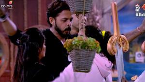 Sreesanth during a task in Bigg Boss. Sreesanth during a task in Bigg Boss.