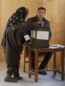 The polling began at 8 am and ended at 2 pm in 2,512 polling stations, including 1,743 stations in Jammu division and 769 in Kashmir division, Kabra said.(File Photo) The polling began at 8 am and ended at 2 pm in 2,512 polling stations, including 1,743 stations in Jammu division and 769 in Kashmir division, Kabra said.(File Photo)