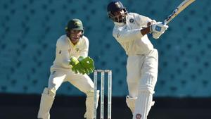 Murali Vijay hits a shot on the fourth day of the tour match against Cricket Australia XI at the SCG in Sydney.(AFP) Murali Vijay hits a shot on the fourth day of the tour match against Cricket Australia XI at the SCG in Sydney.(AFP)