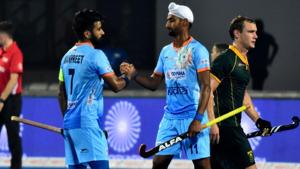 India’s campaign got off to a rollicking start with a 5-0 win over South Africa.(AFP)