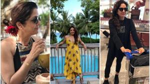 Neena Gupta has been enjoying a relaxed holiday in Maldives.(Instagram)