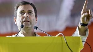 Rahul Gandhi said there were only two — pro and anti-BJP — fronts in the country.(PTI) Rahul Gandhi said there were only two — pro and anti-BJP — fronts in the country.(PTI)