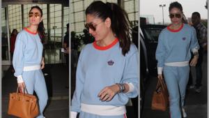 Kareena Kapoor Khan clicked at the airport, looking as chic as always(Viral Bhayani) Kareena Kapoor Khan clicked at the airport, looking as chic as always(Viral Bhayani)