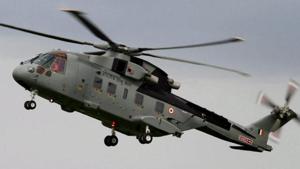 A file photo of AgustaWestland (AW101) VVIP Airforce Helicopter.(PTI) A file photo of AgustaWestland (AW101) VVIP Airforce Helicopter.(PTI)