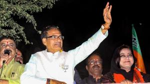 Assembly Elections 2018: File photo of Madhya Pradesh Chief Minister Shivraj Singh Chouhan at a roadshow in Bhopal. Chouhan has predicted a win for BJP in Chhattisgarh, MP and Rajasthan.(PTI) Assembly Elections 2018: File photo of Madhya Pradesh Chief Minister Shivraj Singh Chouhan at a roadshow in Bhopal. Chouhan has predicted a win for BJP in Chhattisgarh, MP and Rajasthan.(PTI)