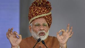Rajasthan assembly elections 2018: Prime Minister Narendra Modi addresses an election rally in Jodhpur.(PTI Photo) Rajasthan assembly elections 2018: Prime Minister Narendra Modi addresses an election rally in Jodhpur.(PTI Photo)