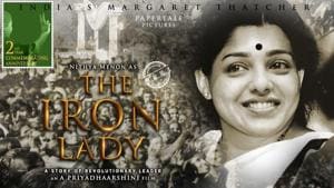 Nithya Menen will play the role of late chief minister J Jayalalithaa in her biopic titled The Iron Lady.