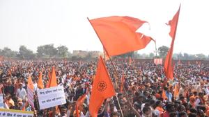 Supporters of Vishwa Hindu Parishad or World Hindu Council and other Hindu organisaions gathered to attend Dharm Sabha, in Ayodhya, Uttar Pradesh.(HT File Photo) Supporters of Vishwa Hindu Parishad or World Hindu Council and other Hindu organisaions gathered to attend Dharm Sabha, in Ayodhya, Uttar Pradesh.(HT File Photo)