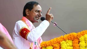 After spending the past month criss-crossing the state, KCR spent the final day of campaign in his own constituency of Gajwel.(File Photo) After spending the past month criss-crossing the state, KCR spent the final day of campaign in his own constituency of Gajwel.(File Photo)
