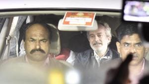 AgustaWestland chopper scam accused middleman Christian Michel will remain in CBI custody for 5 days, a Delhi Special Judge ordered on Wednesday on a request by the investigating agency.(AP) AgustaWestland chopper scam accused middleman Christian Michel will remain in CBI custody for 5 days, a Delhi Special Judge ordered on Wednesday on a request by the investigating agency.(AP)