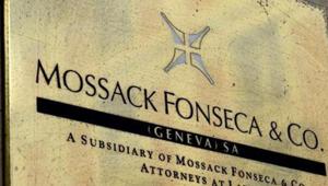 A plate of the Geneva office of the law firm Mossack Fonseca is seen in Geneva.(AFP)