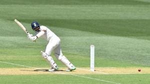 India's Cheteshwar Pujara plays a shot during day one of the first test match between Australia and India at the Adelaide Oval in Adelaide, Australia, December 6, 2018.(REUTERS) India's Cheteshwar Pujara plays a shot during day one of the first test match between Australia and India at the Adelaide Oval in Adelaide, Australia, December 6, 2018.(REUTERS)
