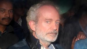 Christian Michel, a key accused and alleged middleman in India's abortive, scandal-tainted helicopter deal with Anglo-Italian firm Agusta Westland, is pictured inside a police vehicle outside a court in New Delhi, India.(REUTERS) Christian Michel, a key accused and alleged middleman in India's abortive, scandal-tainted helicopter deal with Anglo-Italian firm Agusta Westland, is pictured inside a police vehicle outside a court in New Delhi, India.(REUTERS)