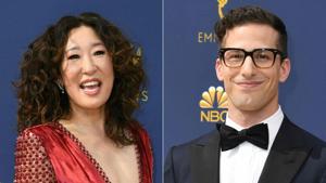 The HFPA (Hollywood Foreign Press Association) has announced on December 5, 2018, actress Sandra Oh and actor Andy Samberg will be the 2019 Golden Globe ceremony hosts.(AFP) The HFPA (Hollywood Foreign Press Association) has announced on December 5, 2018, actress Sandra Oh and actor Andy Samberg will be the 2019 Golden Globe ceremony hosts.(AFP)
