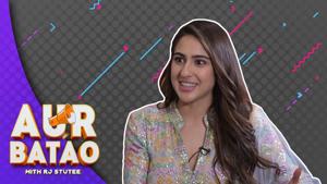<p>Kedarnath star Sara Ali Khan gets candid in an interview with RJ Stutee on Hindustan Times' celebrity talk show Aur Batao. Stylish and always ready with a quick comeback, Sara Ali Khan talks about the advice she received from her celebrity parents for her acting career, her love for chole bhature and mithai, and even about what makes her nervous. The actor also shares details of what she notices first in a man and what her bio would read if she were on dating app Tinder. The free-wheeling and laugh-a-minute conversation between Sara Ali Khan and Stutee will leave you in splits. Aur Batao is not your regular photoshopped chat show this, but makes hanging out with celebs a whole different (and fun) ballgame. </p>