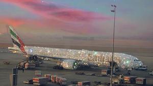 The picture was shared on the official Emirates Airline Twitter handle and caught the attention of netizens.(Sara Shakeel/Instagram) The picture was shared on the official Emirates Airline Twitter handle and caught the attention of netizens.(Sara Shakeel/Instagram)