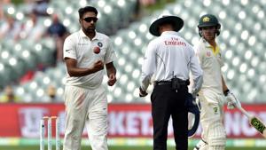 Ravichandran Ashwin was India’s best bowler on Day 2 of the first Test in Adelaide.(AFP) Ravichandran Ashwin was India’s best bowler on Day 2 of the first Test in Adelaide.(AFP)