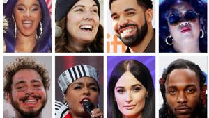 Grammy Award nominations in Album of the Year category includes artists in this combination photo; (Top L-R) Cardi B, Brandi Carlile, Drake and H.E.R., (Bottom L-R) Post Malone, Janelle Monae, Kacey Musgraves and Kendrick Lamar, in Reuters file photos.(REUTERS) Grammy Award nominations in Album of the Year category includes artists in this combination photo; (Top L-R) Cardi B, Brandi Carlile, Drake and H.E.R., (Bottom L-R) Post Malone, Janelle Monae, Kacey Musgraves and Kendrick Lamar, in Reuters file photos.(REUTERS)