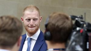File image of England cricketer Ben Stokes coming out of the court.(AP) File image of England cricketer Ben Stokes coming out of the court.(AP)