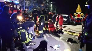 The dead included three girls and two boys and an adult woman, a mother who had accompanied her daughter to the disco in Corinaldo, where an Italian rapper was entertaining the crowd, police chief Oreste Capocasa said in nearby Ancona.(AFP) The dead included three girls and two boys and an adult woman, a mother who had accompanied her daughter to the disco in Corinaldo, where an Italian rapper was entertaining the crowd, police chief Oreste Capocasa said in nearby Ancona.(AFP)
