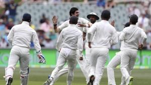 India vs Australia live cricket score, 1st Test Day 4 in Adelaide.(AP) India vs Australia live cricket score, 1st Test Day 4 in Adelaide.(AP)