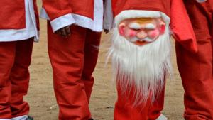 Police say a 31-year-old protester who told children Santa Claus is not real has been arrested for trespassing at a North Texas church.(AFP) Police say a 31-year-old protester who told children Santa Claus is not real has been arrested for trespassing at a North Texas church.(AFP)
