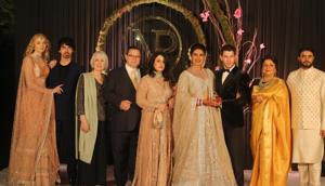 Joe Jonas and Sophie Turner (left) at Priyanka Chopra and Nick Jonas wedding reception in Delhi. (Photo By Manoj Verma/ Hindustan Times) Joe Jonas and Sophie Turner (left) at Priyanka Chopra and Nick Jonas wedding reception in Delhi. (Photo By Manoj Verma/ Hindustan Times)