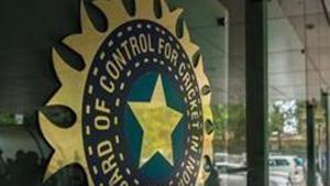 A view of logo of the Board of Control for Cricket in India (BCCI)(Hindustan Times via Getty Images) A view of logo of the Board of Control for Cricket in India (BCCI)(Hindustan Times via Getty Images)
