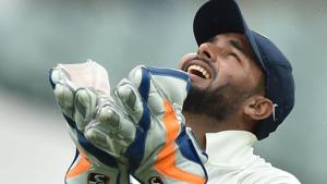 India's wicket-keeper Rishabh Pant took 11 catches in the Adelaide Test.(AFP) India's wicket-keeper Rishabh Pant took 11 catches in the Adelaide Test.(AFP)