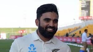 File image of Ajaz Patel.(AFP) File image of Ajaz Patel.(AFP)
