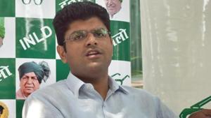 Hisar MP Dushyant Chautala and his brother Digvijay, sons of OP Chautala’s elder son Ajay, were expelled from INLD last month after an internal inquiry found them guilty of indiscipline.(Sushil Kumar/HT PHOTO)