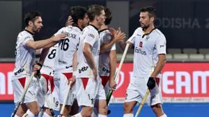 Belgium who finished level on points with table toppers India in Pool C were unlucky not to get a direct entry into the quarters of Hockey World Cup.(PTI) Belgium who finished level on points with table toppers India in Pool C were unlucky not to get a direct entry into the quarters of Hockey World Cup.(PTI)