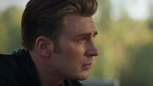 Captain America rolls a single tear in the Avengers: Endgame trailer.