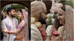 Anushka Sharma and Virat Kohli got married in Italy last year and are celebrating .(Instagram) Anushka Sharma and Virat Kohli got married in Italy last year and are celebrating .(Instagram)