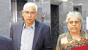 Members of the Supreme Court appointed panel of Board of Control for Cricket in India (BCCI) former CAG India Vinod Rai and sportsperson Diana Edulji after a meeting in Mumbai on Tuesday.(PTI) Members of the Supreme Court appointed panel of Board of Control for Cricket in India (BCCI) former CAG India Vinod Rai and sportsperson Diana Edulji after a meeting in Mumbai on Tuesday.(PTI)