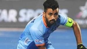 India's captain Manpreet Singh controls the ball against Canada during the field hockey group stage match between India and Canada at the 2018 Hockey World Cup in Bhubaneswar on December 8, 2018(AFP) India's captain Manpreet Singh controls the ball against Canada during the field hockey group stage match between India and Canada at the 2018 Hockey World Cup in Bhubaneswar on December 8, 2018(AFP)