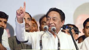 Madhya Pradesh election results 2018: Congress leader Kamal Nath on Tuesday said his party will form a government in Madhya Pradesh with a “full majority” in the 230-member Assembly.(HT photo) Madhya Pradesh election results 2018: Congress leader Kamal Nath on Tuesday said his party will form a government in Madhya Pradesh with a “full majority” in the 230-member Assembly.(HT photo)