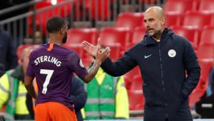 Manchester City manager Pep Guardiola celebrates with Raheem Sterling after the match(Action Images via Reuters) Manchester City manager Pep Guardiola celebrates with Raheem Sterling after the match(Action Images via Reuters)