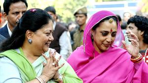Whatever be the outcome of the elections, experts say even if Raje wins, her victory margin may reduce.(File Photo) Whatever be the outcome of the elections, experts say even if Raje wins, her victory margin may reduce.(File Photo)