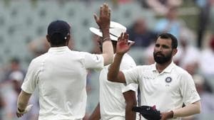 The Indian fast bowlers picked 14 of the 20 wickets at the Adelaide Oval during the first Test against Australia.(AP)