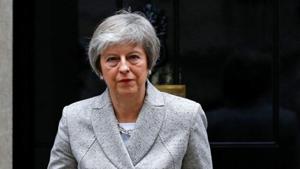 Britain's Prime Minister Theresa May addresses the media outside 10 Downing Street in London on November 22.(REUTERS) Britain's Prime Minister Theresa May addresses the media outside 10 Downing Street in London on November 22.(REUTERS)