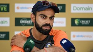 India's cricket captain Virat Kohli attends a press conference ahead of the second Test against Australia in Perth.(AFP) India's cricket captain Virat Kohli attends a press conference ahead of the second Test against Australia in Perth.(AFP)