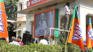 Political observers have blamed the BJP’s loss on the SC/ST seats on the ‘Bharat Bandh’ and the anti-incumbency factor against the party.(Himanshu Vyas/HT Photo) Political observers have blamed the BJP’s loss on the SC/ST seats on the ‘Bharat Bandh’ and the anti-incumbency factor against the party.(Himanshu Vyas/HT Photo)