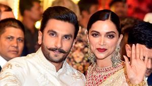 Ranveer Singh (L) and Deepika Padukone at the wedding of Isha Ambani with Anand Piramal in Mumbai on December 12, 2018.(AFP) Ranveer Singh (L) and Deepika Padukone at the wedding of Isha Ambani with Anand Piramal in Mumbai on December 12, 2018.(AFP)